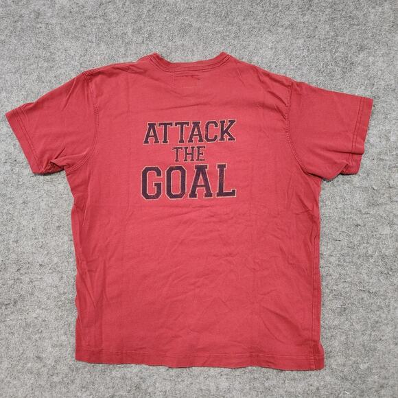 VTG Abercrombie & Fitch A&F Mens L Large Hockey Attack The Goal Graphic T Shirt - Picture 9 of 11